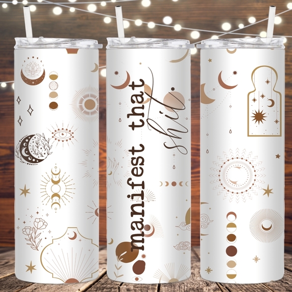 Manifest that shit metal insulated tumbler - Picture 1 of 1